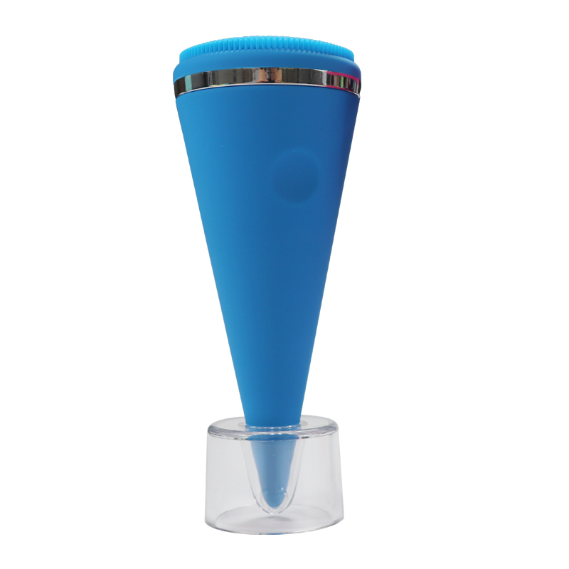 硅膠美容儀制品，圓錐形硅膠面部美容清潔儀