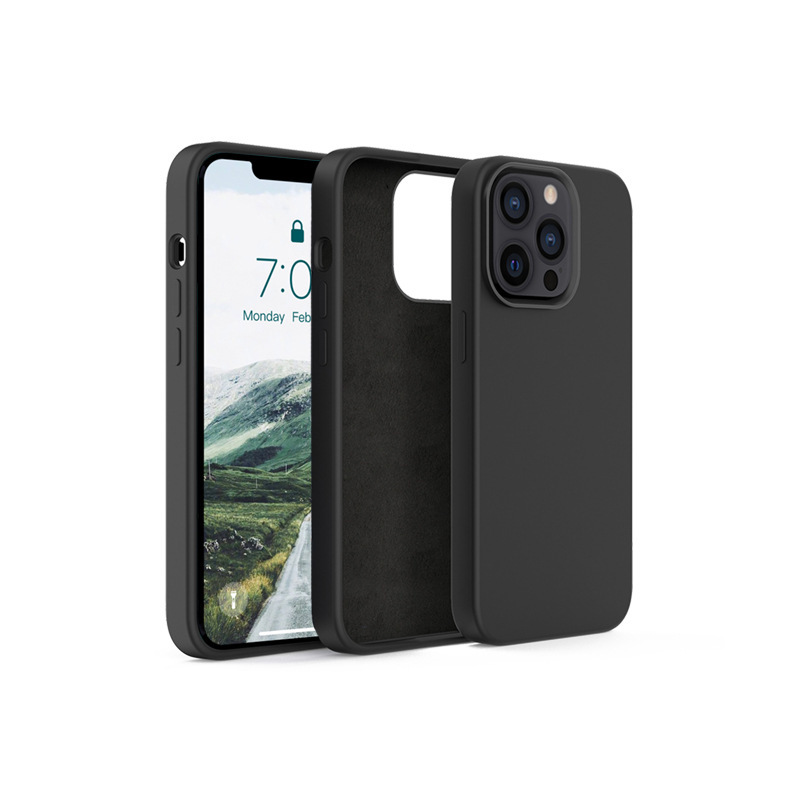 蘋果新款13硅膠液態(tài)手機(jī)殼，加厚款液態(tài)硅膠手機(jī)套定制